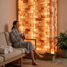Himalayan Pink Salt Tiles 8x4x1 Pack of 30, Natural Himalayan Salt Bricks for Sauna Walls, Spa, Salt Wall Panels, DIY Home Decor