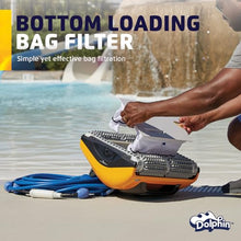 Dolphin W20 Automatic Robotic Pool Vacuum Cleaner Includes Remote Control and Caddy, Floor Cleaning Only, Ideal for Commercial Shallow Depth Pools up to 78 FT in Length