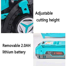Rotary Mowers Rechargeable Hand Lawn Mower,Electric Lawn Mower 28V Lithium Battery Cutting,Grass Collection Capacity 35L,W. GINOLEI