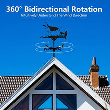 Weathervane in Garden & Outdoor Metal Weather Vane with Creative German Shepherd Go Fishing Bald Eagle Fighter Plane Shaped Weathercock Wind Direction Indicator (Style 5) (Style 1)