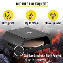 VGVGV 12" Outdoor Pizza Oven Making Machine Stainless Steel Temperature Range from 75-450℉ for Beach Parties Camping Commercial Durability, Efficience