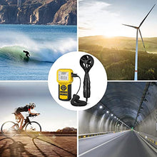FRAHS Digital Anemometer, Handheld Airflow Wind Meter Backlight Wind Speed Anemometer, Backlight Wind Speed Meter for Measuring Wind Speed