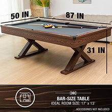 EastPoint Sports Dunhill 87-Inch Rustic Pool Table Multi-Color