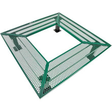 Global Industrial 6" Square Outdoor Tree Bench Expanded Metal Green