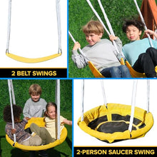 Sportspower Willow Creek Outdoor Kids Wooden Swing Set Multicolor