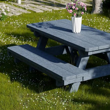 Wildridge Heritage Child's Picnic Table, Patriot Blue - Outdoor Weather Resistant HDPE Picnic Table for Patio, Porch, Deck, Lawn