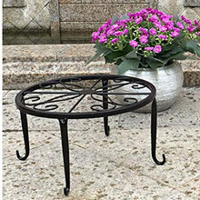 ZOCWJK Plant standWrought Iron Pot Stand, Flower Rack, Flower Pot Holder, Garden Planter Rack, Classic Plant Stand, Floor, Round, Creative,