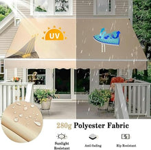 WZUOPG Manual Retractable Awning Door Window Awning Shelter Outdoor Canopy Home Deck Canopy with Manual Crank Handle（Frame Included ）