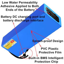 HJGHY 60V 12Ah 15Ah 20Ah 25Ah 30Ah Lithium Battery Pack 60V Rechargeable Battery with Charger 60 Volt PVC Lithium Battery for 720W-1800W Motor Kits,Plug3 60v30ah