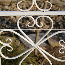 JIAOCKJIAO Garden Trellis Iron Art Fence Frame with Base, Metal Garden Obelisk Plant Climbing aid,for Courtyard/Lawn/Patio/Backyard/Terrace Decoration Plants Vine Support (Color : White)