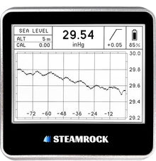 STEAMROCK Digital Barometer Barograph SB-42 V3 (Silver)