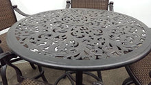 Santa Clara Outdoor Patio 5pc Bar Set Dark Bronze Cast Aluminum