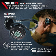 XP Deus II WS6 Master: FMF 11" Coil, Headphones Metal Detector for Adults