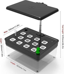LKXNEW Hydroponic Indoor Planting Lamp with Adjustable Bracket and Touch Control for Home and Kitchen