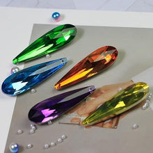 JUIYU Garden Suncatchers 76mm Crystal Mesh Shape Prism 100 Pieces Pendant Parts for Curtains Handmade Pendant Necklaces