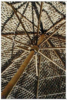 Thaisan7 Umbrella Stand for Bamboo/Thatch Tiki Umbrella Pole 2" Diameter x 104" H (Bottom-Top Approx.) for Home House Farm Shop Bar Garden Party Decore Improvement 7 Feet Diameter