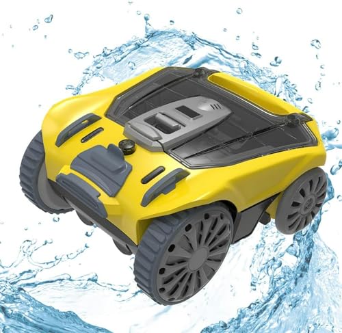 WZUOPG Light -Wireless Robotic Pool Cleanser, Automatic Vacuum Cleaner with 300 -Minute Operating Time and Fast Charging, Ideal for Flat Pools On/buried, for Cleaning