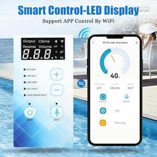 Smart Pool Electrolytic Salt Chlorine Machine, Pool Salt Chlorine Electrolytic System, Salt Water Pool Chlorinator Support Mobile App Control,12g/h