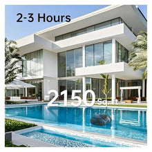 Pool Vacuum, Robotic Cleaner Wall Climbing Robot, Sonar Navigation Above Ground and Inground Pools