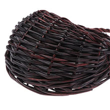 A1DFDFGOQSFG Flower Pot Flower Planter Wall Hanging Wicker Rattam Basket Garden Vine Pot Plants Holder (Color : OneColor) (Gray)