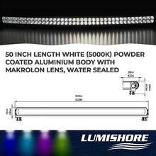 Lumishore 50 Inch LED Waterproof Spotlight White Light Bar 89,100 Lumens