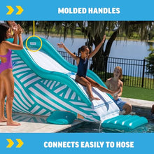 WOW Sports Wiggler Inflatable Sprinkler Slide with Center Bump