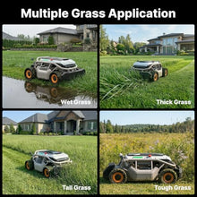 Mowrator S1 4WD 18Ah Remote Control Lawn Mower, Grip Tread Tries, 50° Slope