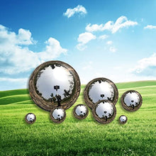 Stainless Steel Mirror Reflective Garden Gazing Ball Silver Multiple Sizes
