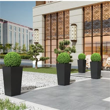 Outdoor Trapezoidal Planter Box Standing Pillar Flower Pot Flower Box