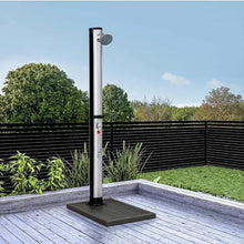 MKLFBY Solar Heated Shower W/Shower Head and Foot Shower Tap, 7.1Ft 10 Gallon 2-Section for Backyard Garden Poolside Beach Pool Spa