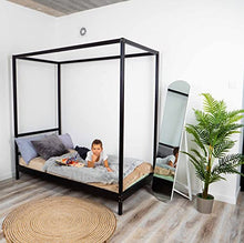 BUSY WOOD Wooden Kids Canopy Bed Natural