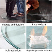 Tempered Glass Board, Glass Dining Table, Round Flat Glass, Round Glass Dining Table Top, Clear Circular Dining Table Top, Heat-Strengthened Glass, Transparent Round, Pencil Polished Edge Tabletop ( S