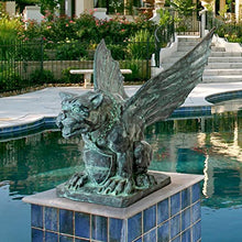 Design Toscano Winged Gargoyle of Naples Garden Statue Two Tone Bronze & Verdigris