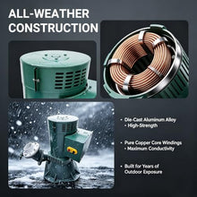 EQCOTWEA 10KW Turbine Hydroelectric Generator Off-Grid Water Power 220V