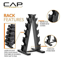 CAP Barbell Coated Hex Dumbbell Set with Copper Handle Weight - Black and Copper