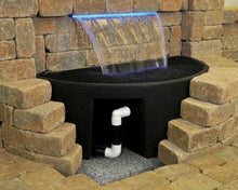 Atlantic Water Gardens Basin Kit for Formal Waterfall Spillways, for 24-inch Spillways black