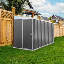 Absco Durango 5' x 10' Metal Bike Shed, Woodland Gray