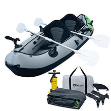 Elkton Outdoors Inflatable Fishing Kayak Green