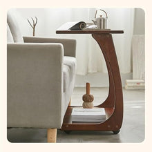 CHmrfvqtus Couch Side Table Movable Sofa Side Table Compact Living Room Mini Coffee with Wheels Simple Bedside for Small Apartments