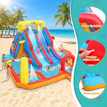 Inflatable Water Slide Adult, 19.2X14 Ft Waterslide Inflatable Water Bounce House for Backyard, Double Slide/Splash Pool/ 680W Blower/ 10 Accessories, Large Families Use Hold for 10 Kids Party Fun