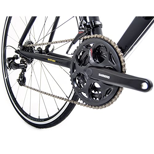 Tommaso Fascino Sport Performance Aluminum Road Bike Black/Yellow