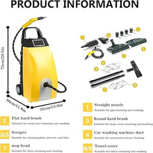 High Pressure Steam Washer Jet Washer, Power Wash 2500W With Accessories, 6-in-1 Multipurpose Portable Steamer, 110℃/230°f High-Temperature Steam, For Grout, Floors, Windows, Car