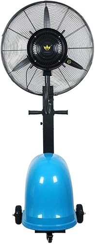 DFEDHF Industrial Misting Fan with Oscillating Cooling Mist Humidifier Adjustable 3 Speed Swivel Function Misting Cooling Fan for Home Office and Restaurant, Blue,copper-75cm