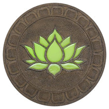 SGeneE Stepping Luminous Stones for Garden, Lotus Pattern Outdoor Stepping Stone, Decorative Yard Art Step Stone for Walkways, Lawn, Patio, Path, Flower Bed, 5pcs, Style 2