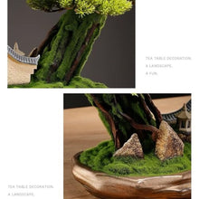 YXIANG56Q Fake Plants New Chinese Backflow Incense Burner Artificial Bonsai Tree Home Living Room Porch Office Decoration Bonsai Tree