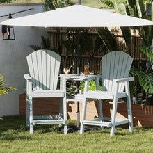 FOOWIN Tall Adirondack Chairs Set of 4 with Double Connecting Trays