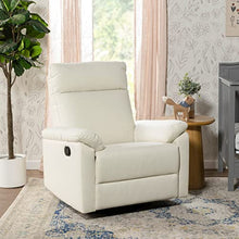 DaVinci Suzy Swivel Recliner Vanilla GREENGUARD Gold CertiPUR-US Certified