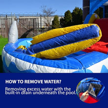 HERO KIDDO Ocean Shark Bounce House Water Slide Combo