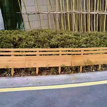 Garden Wooden Fence,1.6Cm Thick Heavy-Duty Waterproof Tree Edging Border,DIY Decorative Outdoor Landscape Partition for Paths Flower Bed,Yellow,4PCS(100X60CM)