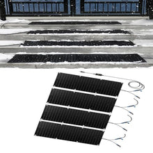 IOUYUP Outdoor Snow Melting Mats - Anti-Slip Winter Mats for Stairs, Roofs - 360W PVC Rubber Heating Mats for Snow Removal(30x120cmx4Pcs)